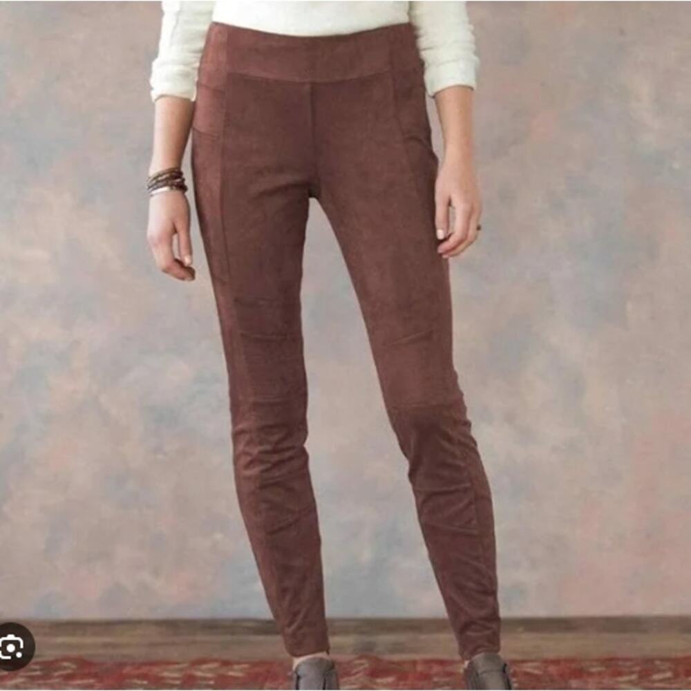 Sundance Faux Suede Pants 4 Chocolate Luxe‎ Dreams Legging Jegging Equestrian